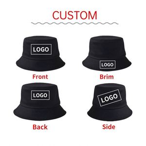 Custom Logo New Fashion Solid Color Summer Outdoor Sports <b>Sunscreen</b> Rope Fastening Fisherman Caps Bucket Hats - Product Image 2