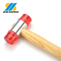 Marteau bidirectionnel de haute qualité 20-50mm avec outils de construction de marteau en plastique à manche en bois