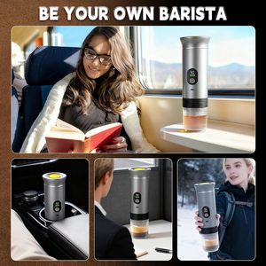 Wireless Portable <b>Coffee</b> Maker for Travel Battery Powered <b>Automatic</b> Fast Heating Mini Espresso <b>Machine</b> for Camping Gym OEM Logo - Product Image 5