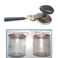 Scelleuse manuelle en métal pour boîtes de conserve, dispositif de sertissage rond pour boîtes, outil manuel de scellage par pression pour bocaux de cuisine