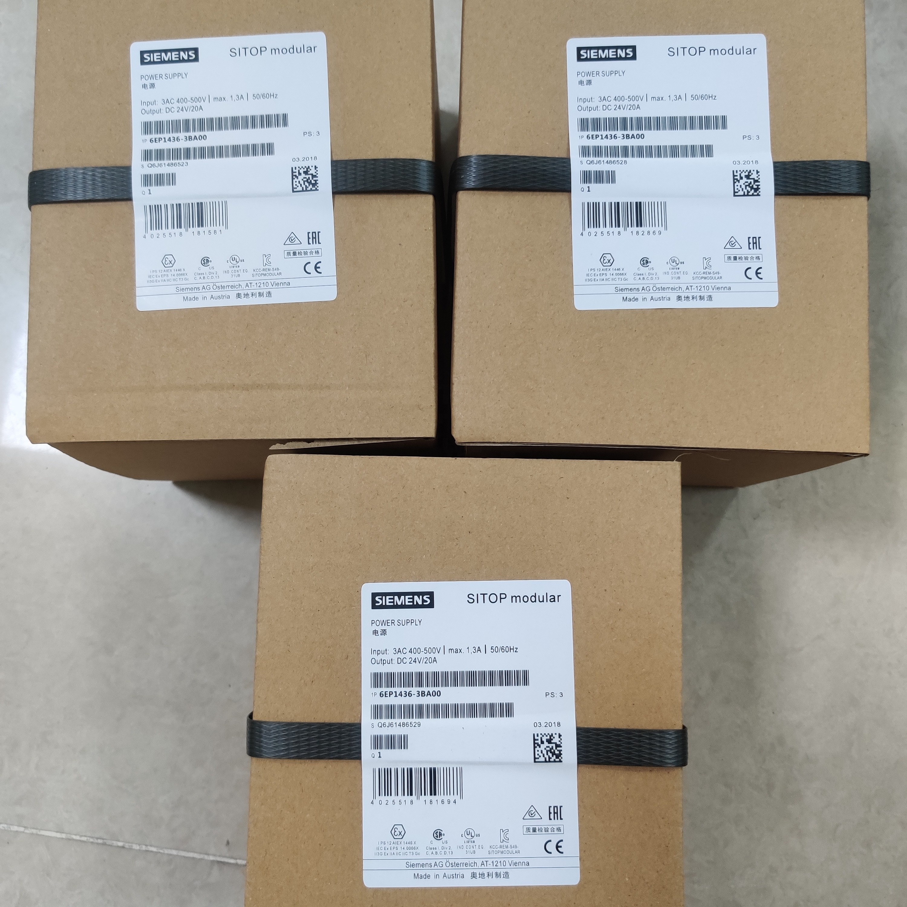 Блок питания Siemens SITOP, модульный, 20 А, стабилизированный, 6EP1436-3BA00