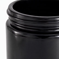 Pot de stockage en verre noir anti-UV, hermétique, 100ml, 150ml, 200ml, 250ml, 300ml, 400ml, 500ml