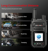 Radio HT 4G LTE POC Dua Arah Kapasitas Tinggi Jangkauan Komunikasi Global 10000KM Mendukung SIM GPS