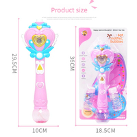 1. Baguette Magique Papillon à Bulles Automatique Électrique avec Lumière LED et Musique, Jouet Portable pour Filles et Enfants