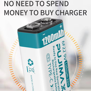 PUJIMAX di grande capacità durevole 1200mAh agli ioni di litio batteria ricaricabile agli ioni di batteria <span class=keywords><strong>9v</strong></span> con porta di ricarica USB C - Product Image 3