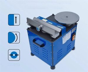 Máquina biseladora de escritorio con riel deslizante compuesto, máquina de desbarbado multidireccional de metal para bordes redondos y arcos, para procesamiento de hardware - Product Image 6