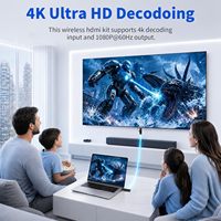 Émetteur-récepteur sans fil 2026, prolongateur 1080P 60Hz LED 5.8 pour streaming vidéo/audio, matériau ABS, moule privé, fabriqué en Chine