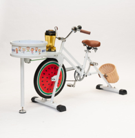 Bicicleta de Equilibrio EXI para Niños, de Una Velocidad, con Pedales, para Fiestas, Jugos y Smoothies, Bicicleta de Spinning Art