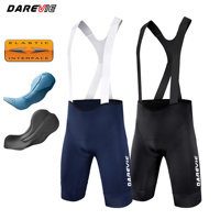Cuissard de cyclisme Darevie pour homme, en tissu recyclé, avec bretelles en X professionnelles et rembourrage Italy Elastic Interface