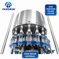 Machine de remplissage automatique d'eau pure minérale en bouteilles PET et en verre, avec rinçage et bouchage automatiques, de haute précision