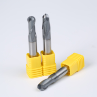 Fraise à bout sphérique en carbure série UC, 2 flûtes, haute efficacité, outil de fraisage CNC, support OEM/ODM, revêtement AlCrN+ 30 hélices
