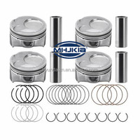 MHJKIA Jeu de pistons et de segments de cylindre de moteur en aluminium automobile 23041-2E200 23040-2E200 pour Hyundai Kia