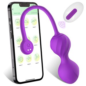 APP Fernbedienung Vaginal straffung Vibrierender Silikon Kegel Ball Übung Klitoris <span class=keywords><strong>Anal</strong></span> Stimulator Frauen Tragbarer Vibrator - Product Image 1