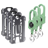 Porte-cartes portable étanche de style tactique avec clip robuste et attache rétractable pour l'identification au bureau