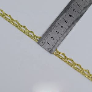 Cinta de encaje trenzada de hilos dorados y plateados de alta calidad, personalizada, venta al por mayor, 2023 - Product Image 3