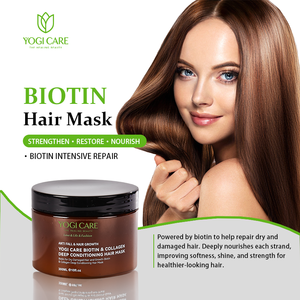 Mascarilla Capilar Fortalecedora con Biotina Herbal Reparadora YOGI CARE, Mascarilla Anticaída del Cabello - Product Image 1