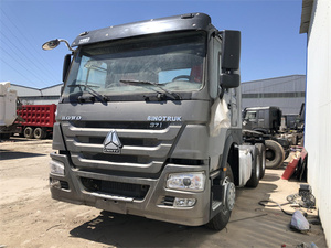 รถบรรทุกหัวลากมือสอง Sinotruk Euro2 ดีเซล 6x4 พวงมาลัยซ้าย HOWO 10 ล้อ รับน้ำหนัก 21-30 ตัน 371 แรงม้า กล้องมองหลัง 360 องศา - Product Image 1