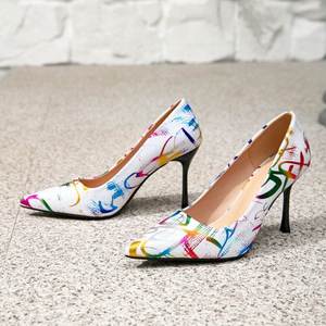 Zapatos de Tacón Alto Multicolor, Elegantes, Sexys, Casuales, para Vestir, de Punta Puntiaguda, Sólidos, a la Moda, para Mujer - Product Image 6