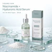 Sérum Liquide Anti-rides et Éclaircissant pour le Visage à Marque Blanche avec Niacinamide, Acide Hyaluronique et Vitamine C