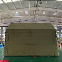Tente de camping gonflable d'urgence pour l'installation des réfugiés, projet de secours humanitaire, approvisionnement pour les ONG