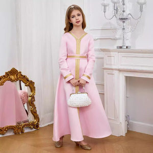 knee length dresses for ladies Blush Pink 3D Flowers Arabic Evening Dress with Cape SS281 main image 0