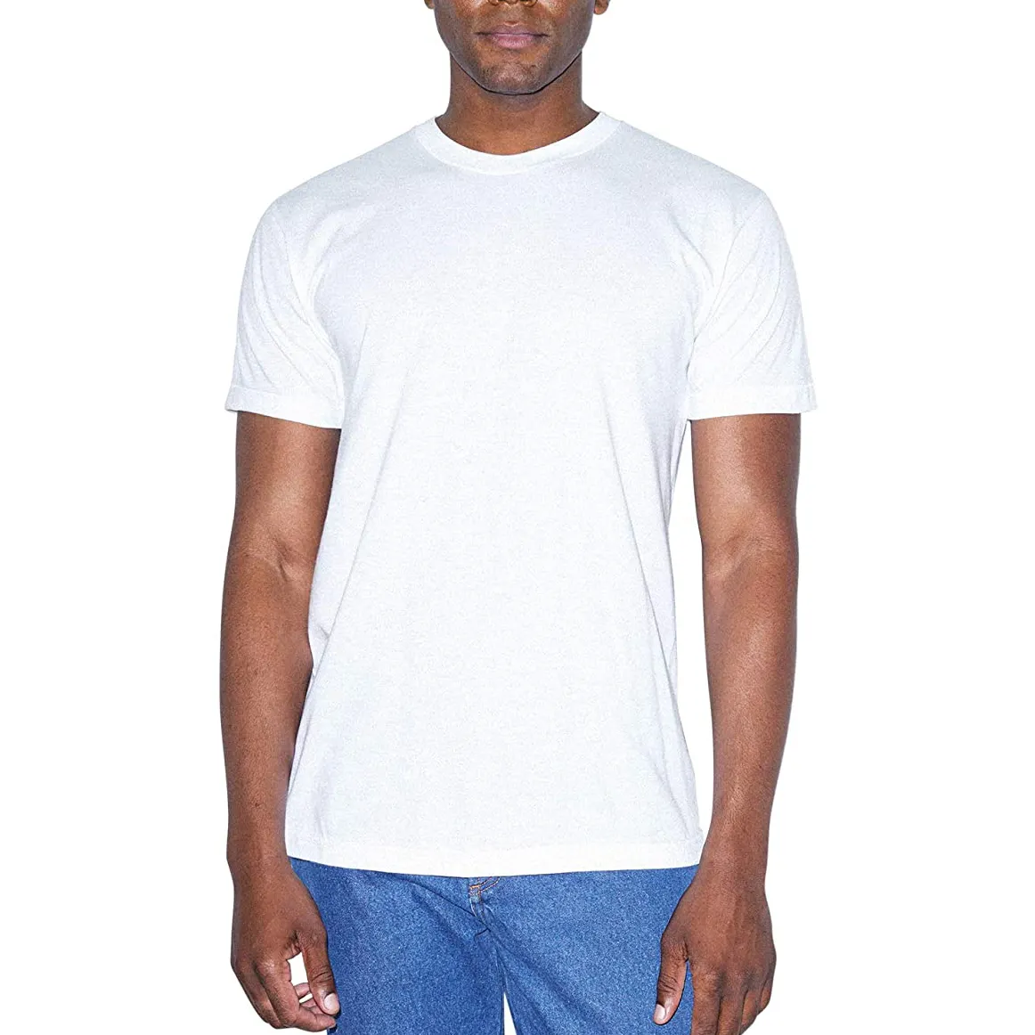 Custom 200gsm Summer Short Sleeve Unisex Tshirts 60% Cotton 40% Polyester t Shirt Men's Black And White t Shirt