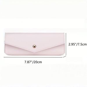 Pochette à crayons portable en cuir PU de 7,87 pouces avec logo personnalisé, style enveloppe, pour le travail et le bureau - Product Image 2