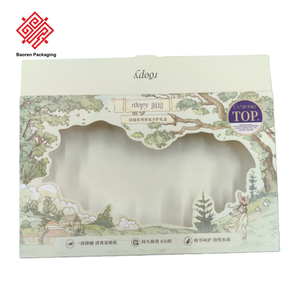 Baoren Hot Selling Clear Plastic Cosmetic Cardboard Packaging Boxes With Lining EVA Insert <b>Hand</b> <b>Cream</b> Paper Box With Window - Product Image 2