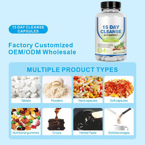 ODM OEM suplemen Herbal vitamin 15-hari kapsul pendukung sinar Vegan alami pembersih untuk orang dewasa kesehatan pencernaan - Product Image 1