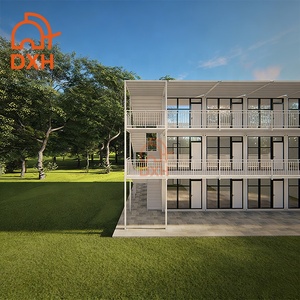Maison conteneur préfabriquée personnalisée à 3 étages en acier pour <span class=keywords><strong>chambre</strong></span>, salon, logement <span class=keywords><strong>étudiant</strong></span>, salle de classe, bureau, camping, hôpital - Product Image 3