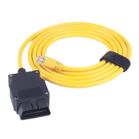Cable de Diagnóstico y Programación BMW ENET S-FTP Blindado de Alta Velocidad OBD2 RJ45 Ethernet para Codificación de ECU Serie F/G y Diagnóstico Remoto