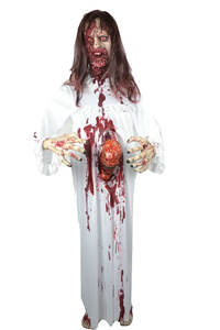 Decoración de Halloween 6 'Colgante de tamaño real Iluminado <span class=keywords><strong>Goblin</strong></span> Calabaza Hombre Voz espeluznante Decoración de utilería de Halloween con cara brillante - Product Image 2