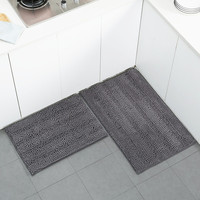 Tapis de bain moelleux FIGOO - Polyester ultra doux, respectueux de la peau, confortable pour le sol de la salle de bain, la douche, séchage rapide