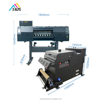 Impresora DTF de 2 cabezales XP600 I3200A1 de 60 cm, CMYK+W, multicolor, automática, con enchufe para UE, AU, EE. UU.