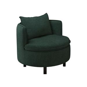 Modern Rotatable Circular Velvet Upholstery Adjustable Folding Single <b>Chair</b> Comfortable Leisure <b>Sofa</b> for Home Living Room - Product Image 1