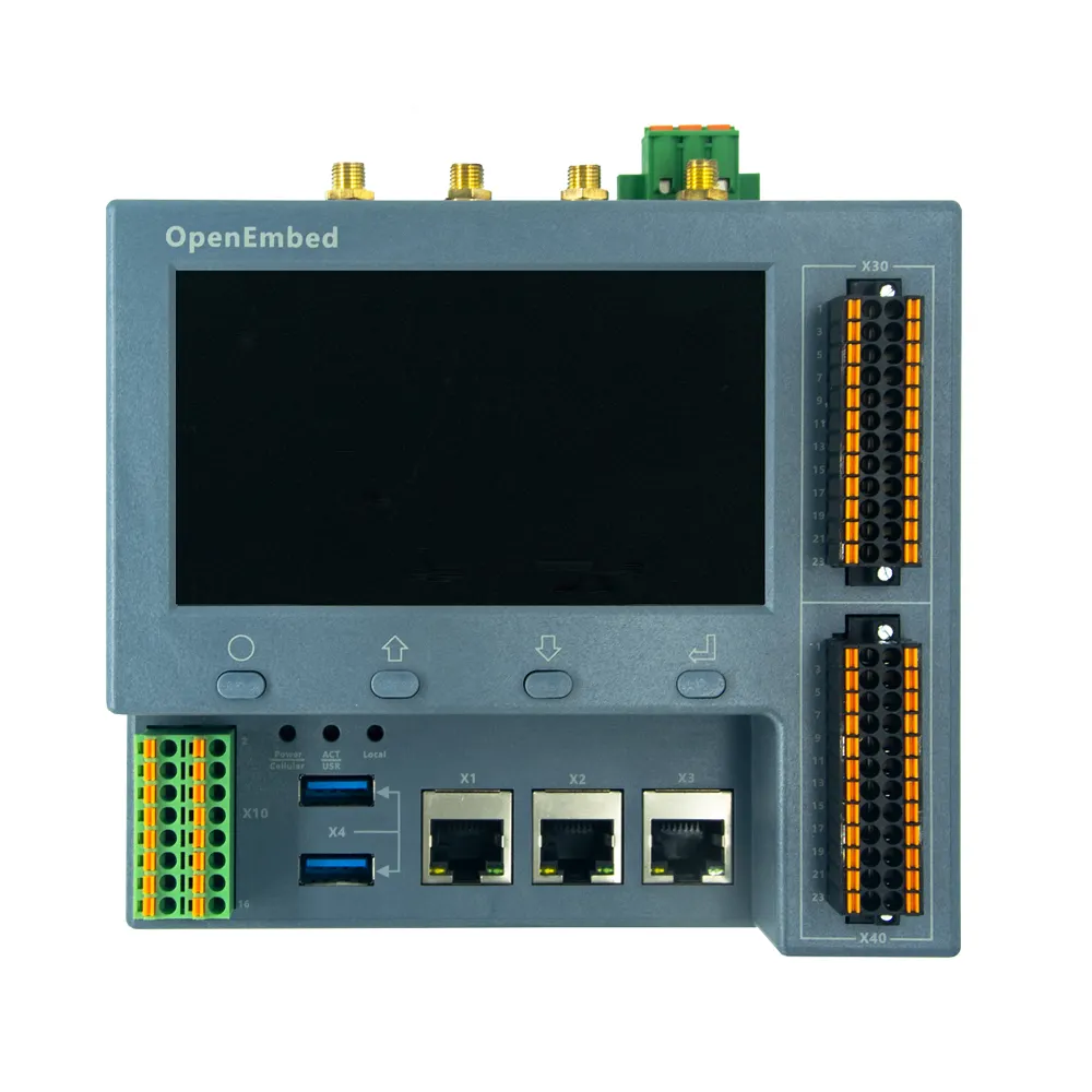 Controlador de borde de pantalla táctil de 4,3 pulgadas, RS485 G 4/32G WIFI BUS Raspberry Pi módulo PLC dispositivo todo en uno controlador Industrial IoT