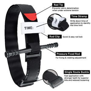 Torniquete táctico de combate con varilla de metal, torniquete médico para gatos, rescate de rinoceronte, 2 unidades - Product Image 2