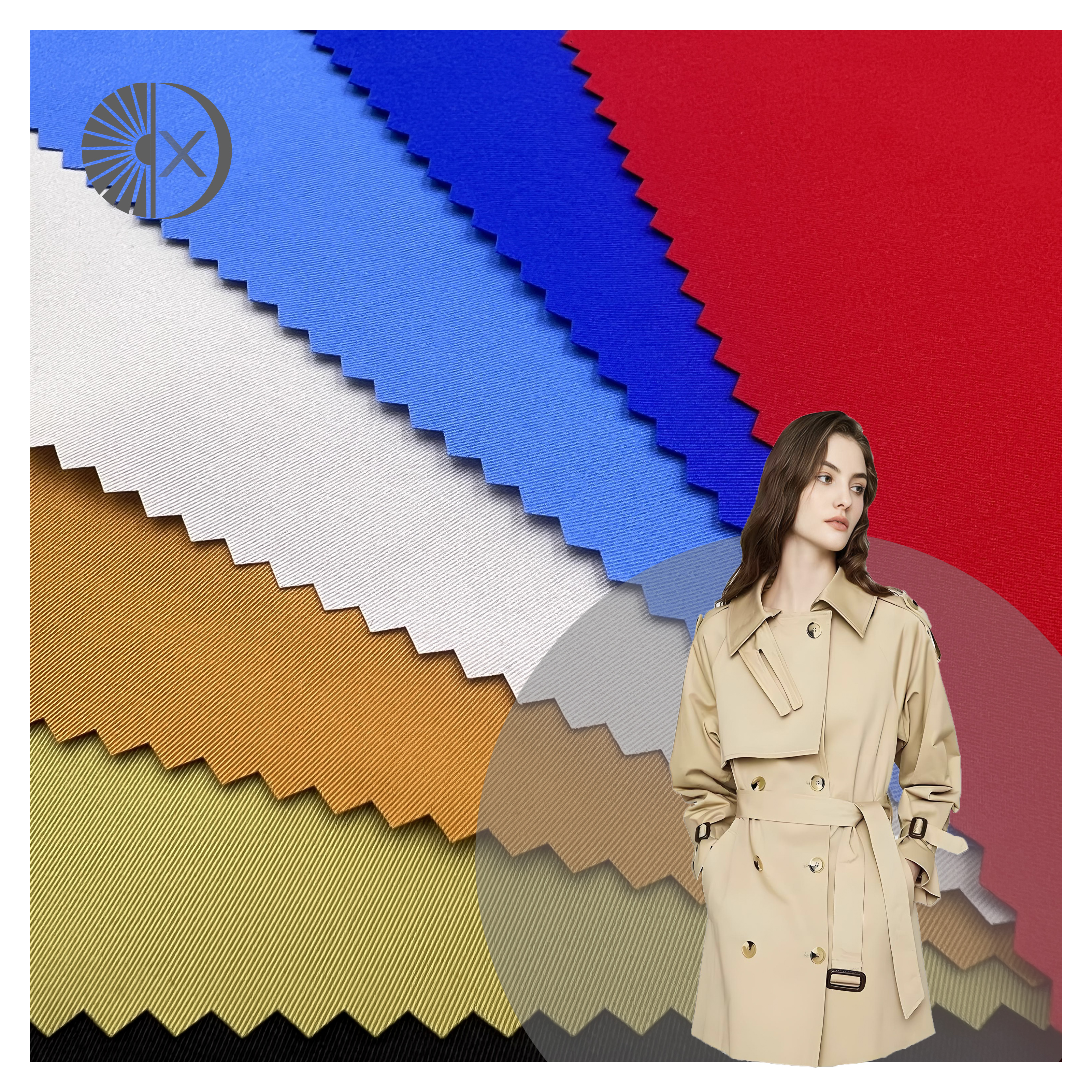 2/2 Double-Sided Woven Polyester Twill Elastic Fabric T400 Thick Memory Silk Interlining for Submachine Jacket Tent Beddinging