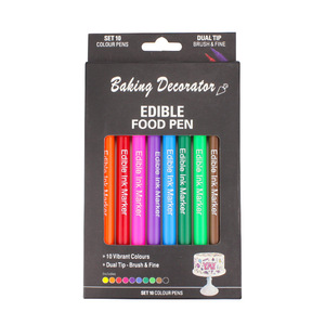 Stylos à encre comestible polyvalents à double embout pour décorations de gâteaux, écriture personnalisée sur biscuits et <span class=keywords><strong>dessin</strong></span> sur chocolat - Product Image 3