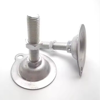 Pieds de réglage réglables M12 M14 M16 avec trous de fixation, pied à base plate M12, pied de support M8 M14 avec fixation par oreilles D76