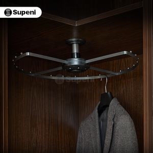 Supeni cintre à vêtements, accessoires de garde-robe monté sur le dessus, cintre de rangement rotatif à 360 degrés - Product Image 1