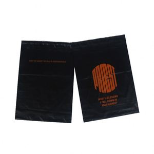 Factory Mailer Bag Wholesale Security Packaging Custom Black Mailer Orange Printed Courier Mailer Bag for Clothing - Product Image 4