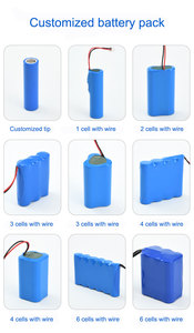 锂离子18650 2S1P 8.88wh锂离子电池组7.4v 1200毫安时用于发光二极管灯 - Product Image 5