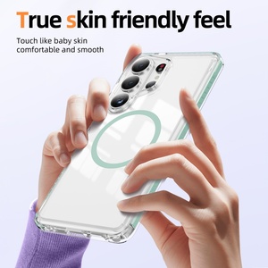 เคสโทรศัพท์มือถือใสแบบแม่เหล็กสำหรับ Samsung S26 S23 S24 S25 Ultra A37 A57 A27 A36 รองรับการชาร์จไร้สาย ป้องกันการกระแทก ขายส่ง - Product Image 5