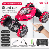 Voiture RC de drift 4x4 2,4 GHz Expert à commande manuelle 4 canaux, transformable, avec détection gestuelle, pour enfants (garçons et filles), chargeur inclus, portée 100 m