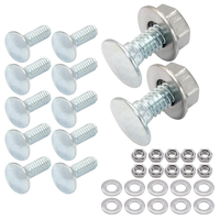 High Quality Round Head Square Neck Fully Threaded Screws Galvanized Steel Hex Nuts Flat Washers Carriage Bolts
