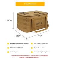 Sac isotherme de pique-nique personnalisé avec logo, 36L, grand, imperméable, en Oxford, réutilisable, pour le camping, la randonnée, la cuisine, le rangement