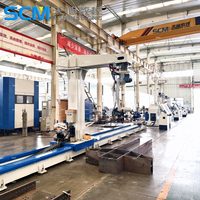 Robot de soudage industriel intelligent sur rail au sol pour la construction de structures en acier – Machine de soudage robotisée automatique