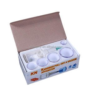 Haushalts-Schröpfen-Therapie-Set Vakuum-Saugnapf pumpe ABS Dick 6 Dosen Schröpfen <span class=keywords><strong>Massage</strong></span> becher Akupunktur-<span class=keywords><strong>Massage</strong></span> gerät für die Gesundheit des Körpers - Product Image 2