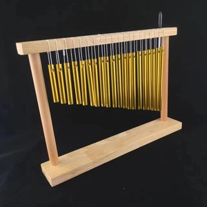 Carillons à notes dorées en gros 18/20 - Percussion manuelle de table en bois et métal avec maillets pour l'éducation en classe et à domicile - Product Image 5